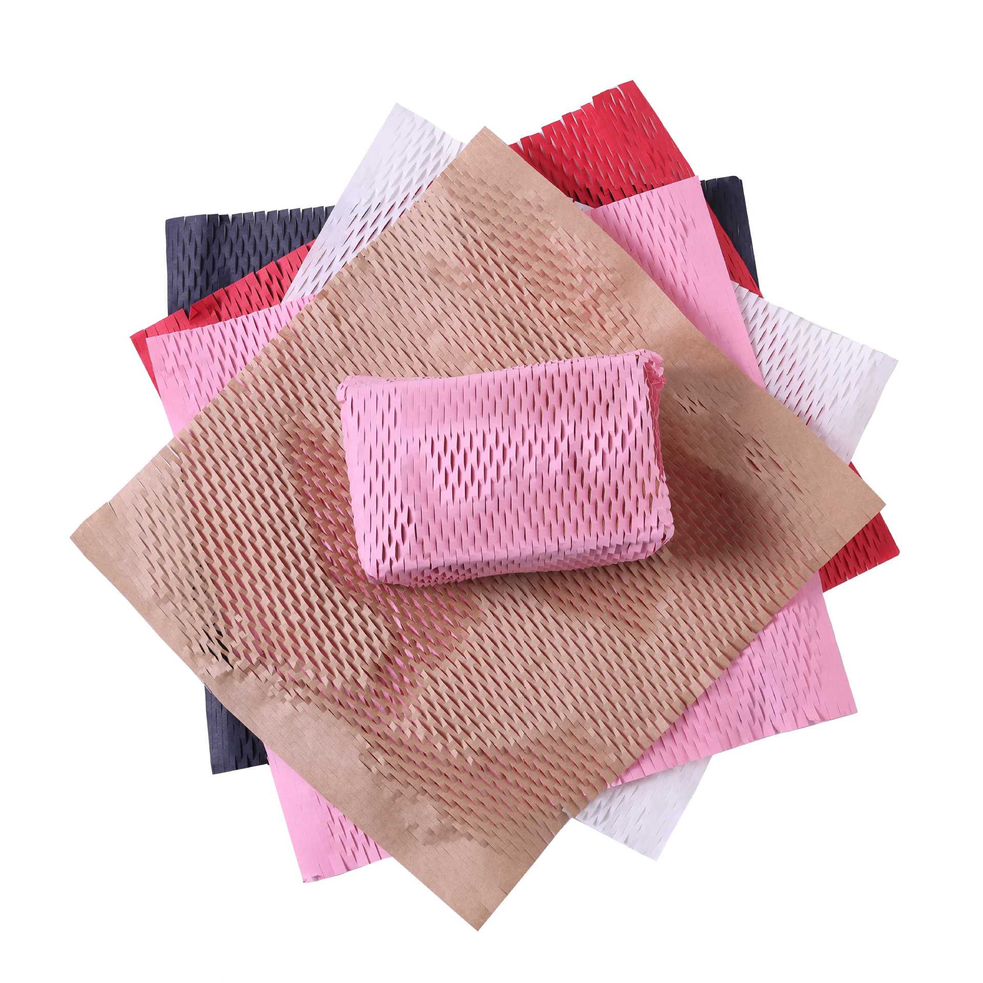 Flat honeycomb paper lining paper