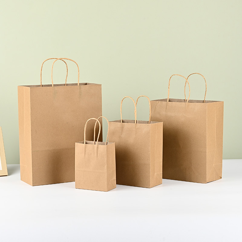 Kraft paper bag with handle